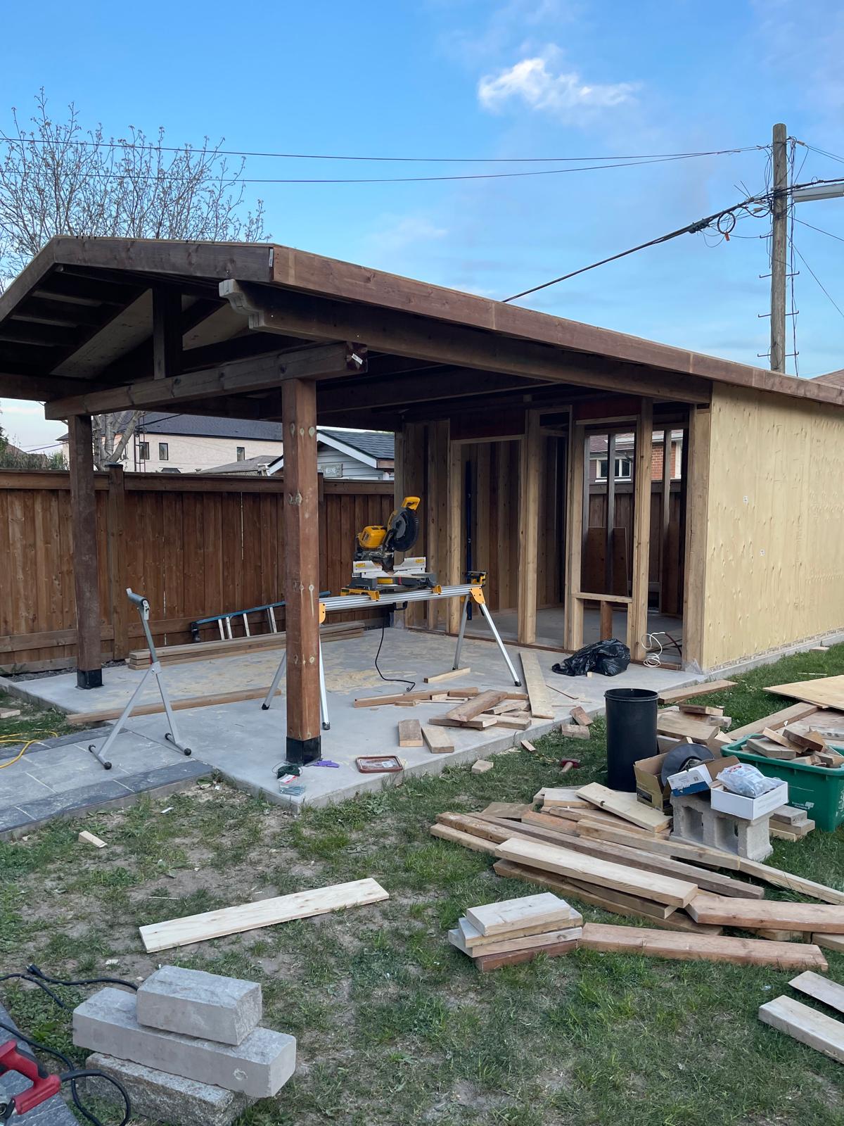 Cabana Under Construction