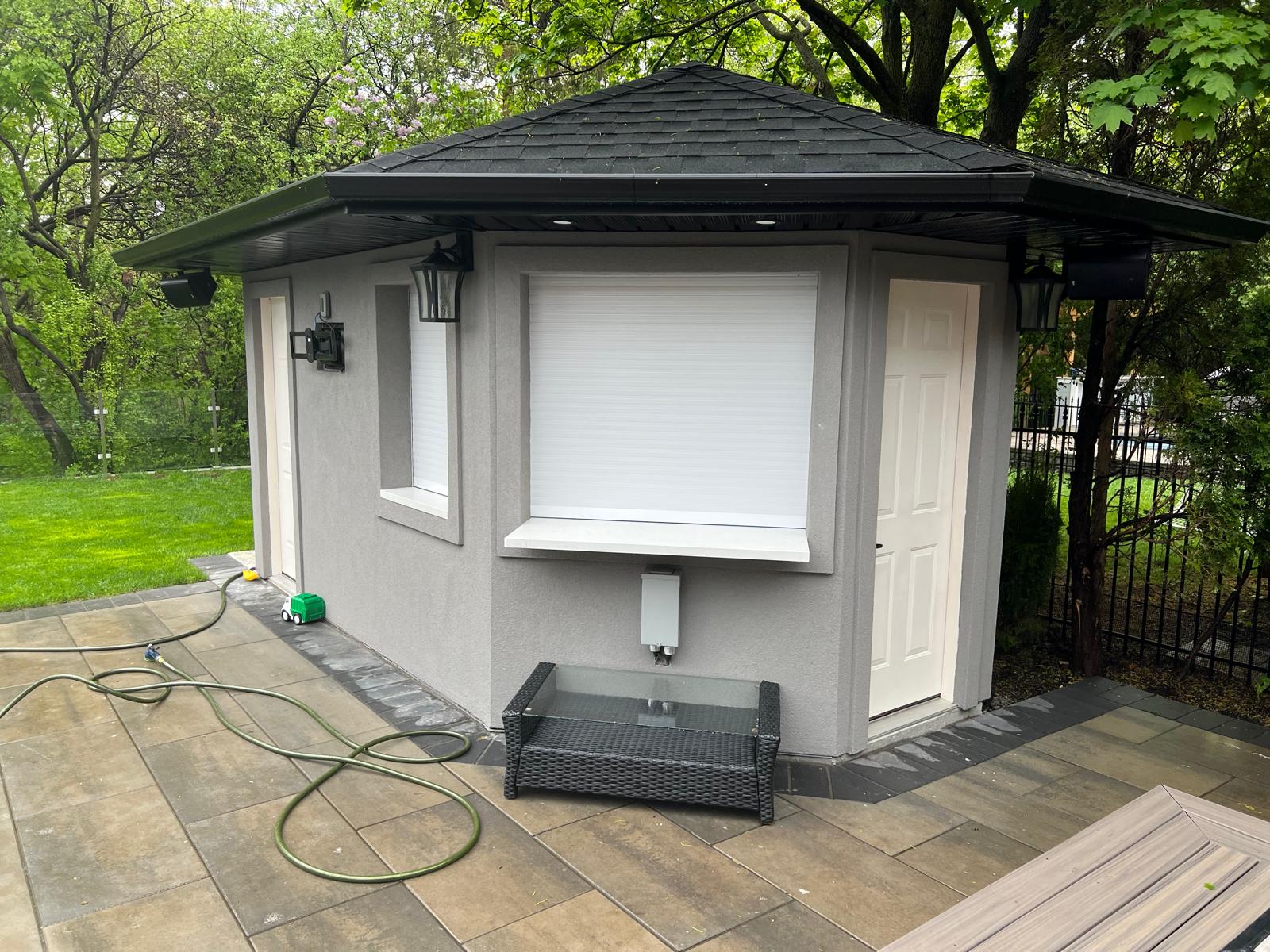 Finished Pool House
