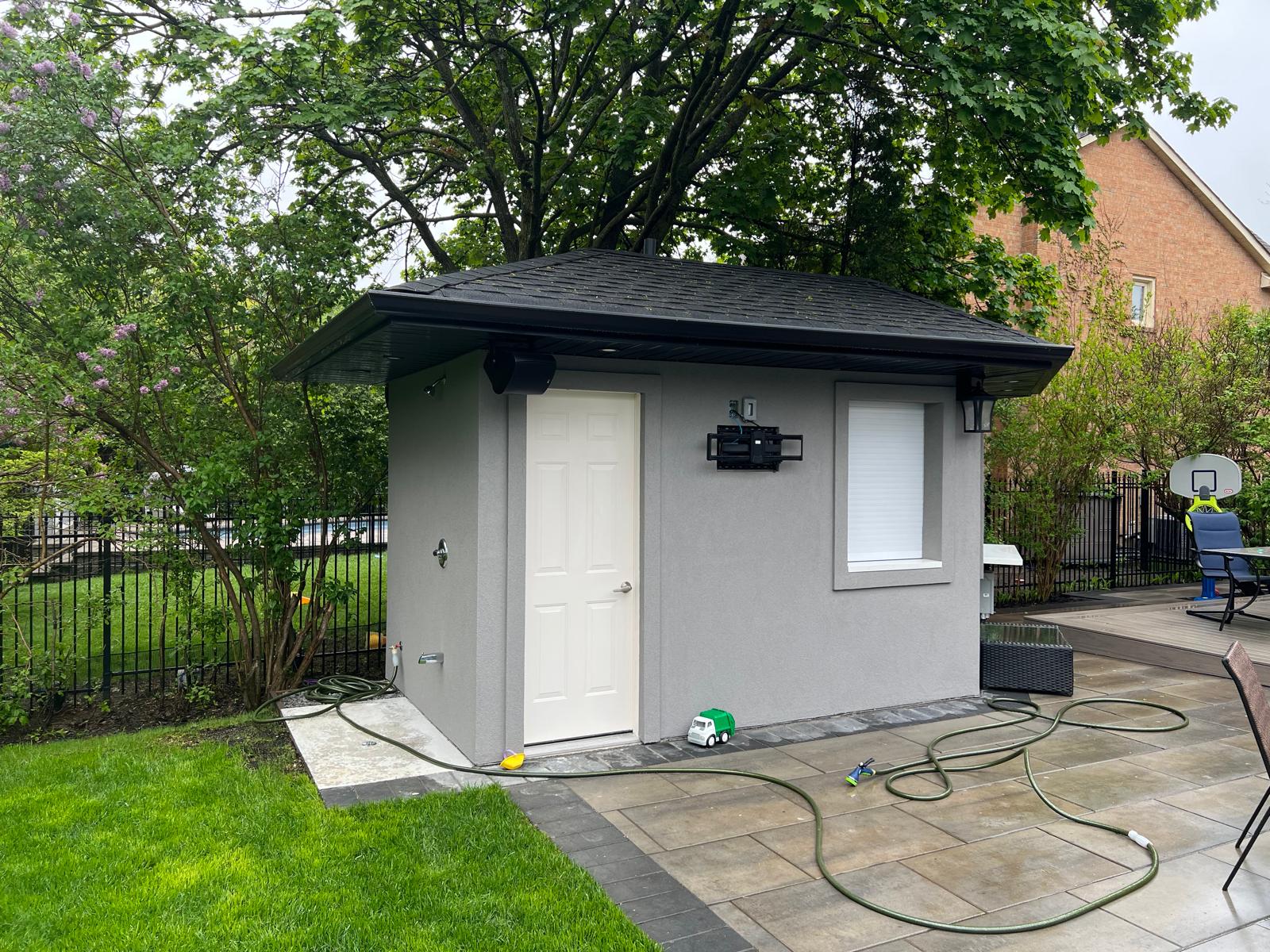 Pool House Side View