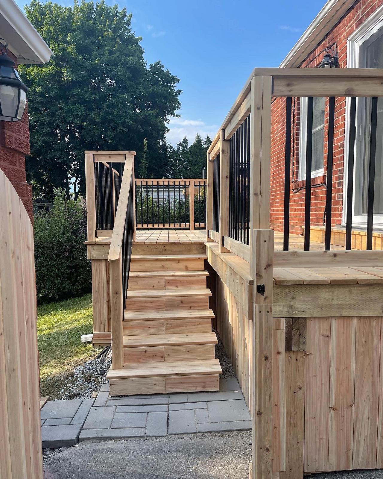 Cedar Deck Side View