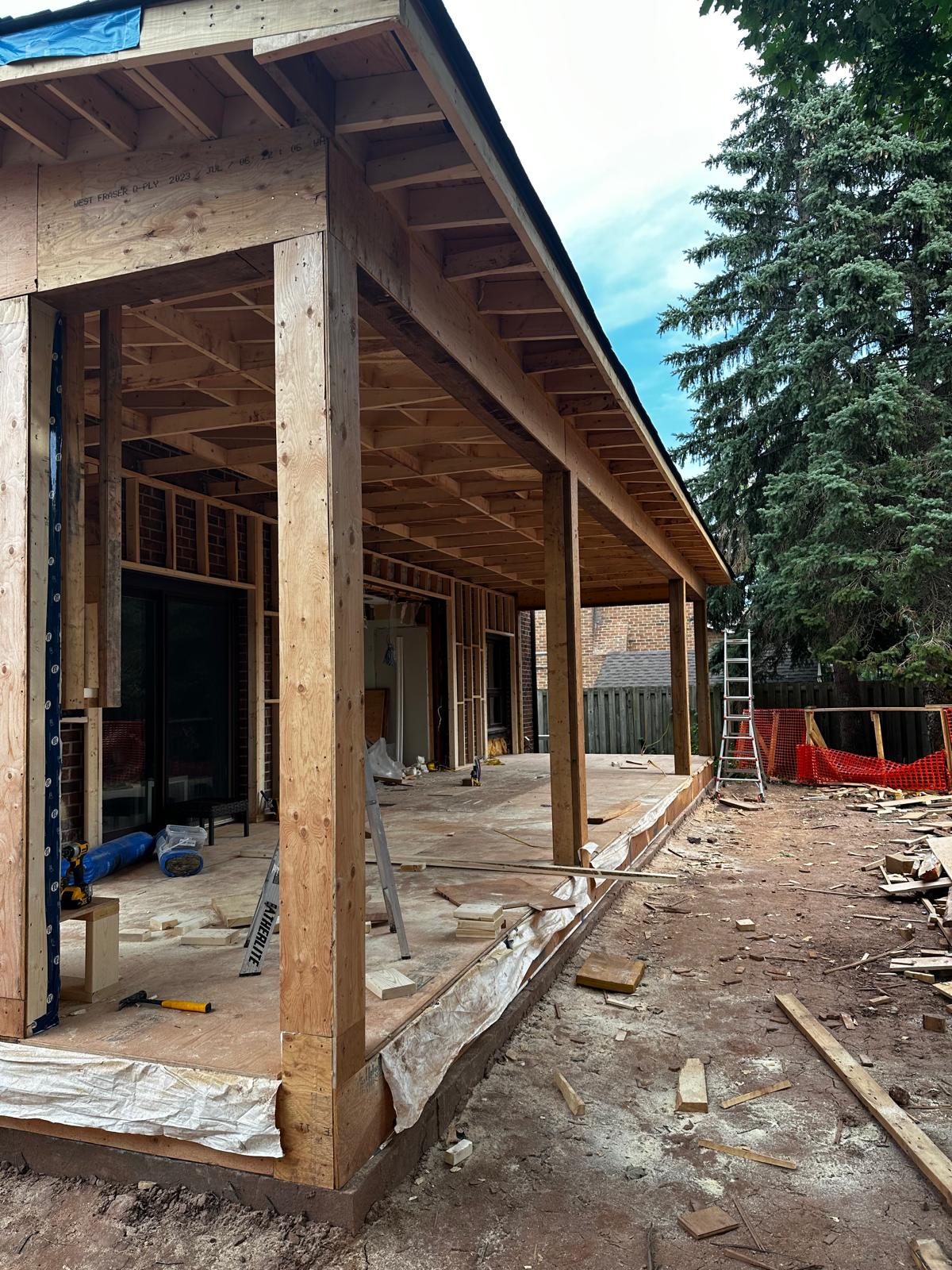 Home Addition Framing