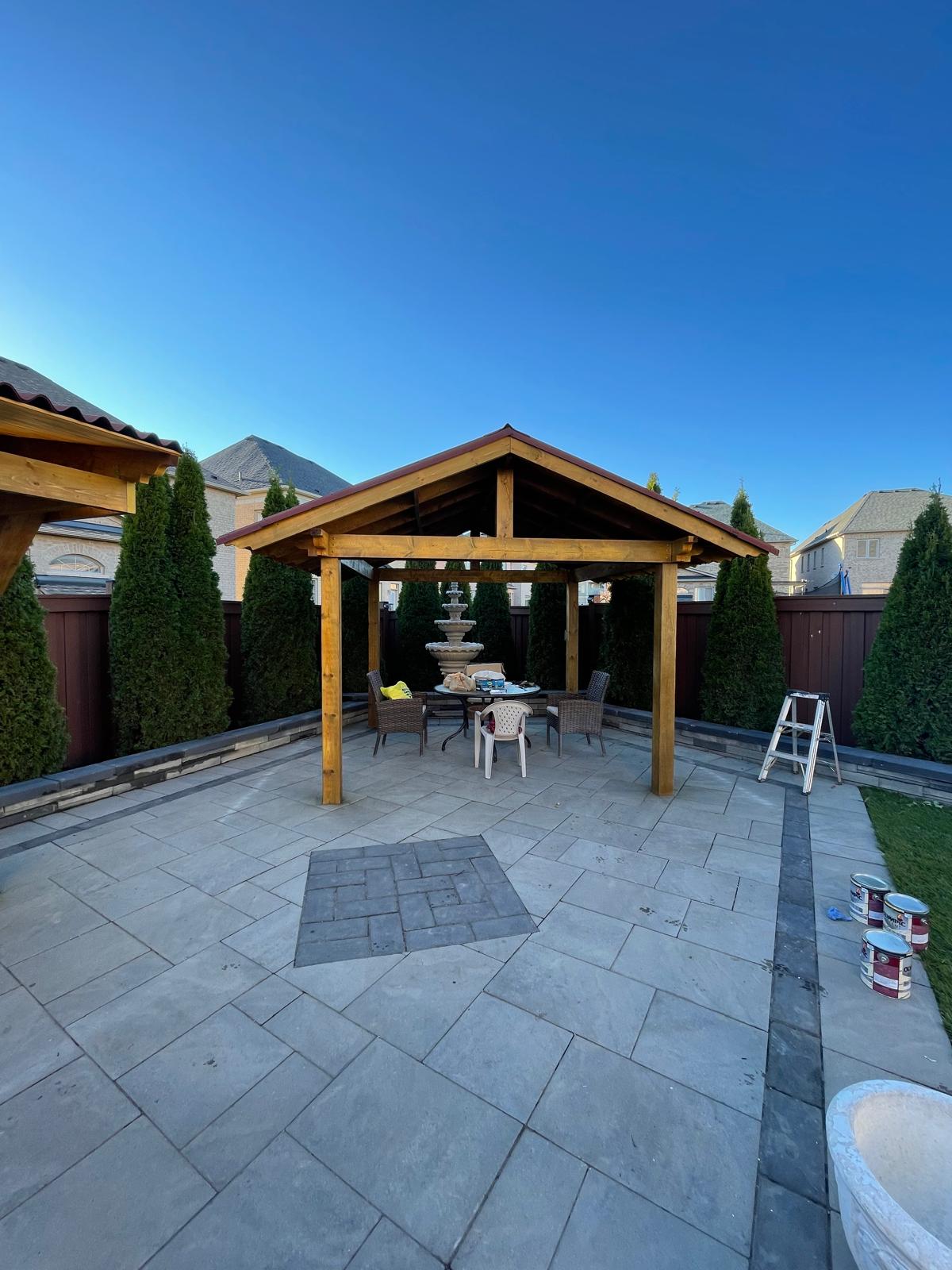 Large Gazebo with Dining